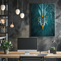 Rowing In Harmony Poster PosterGoat