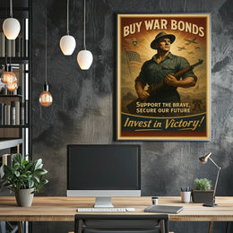 Invest in Victory War Bonds Poster