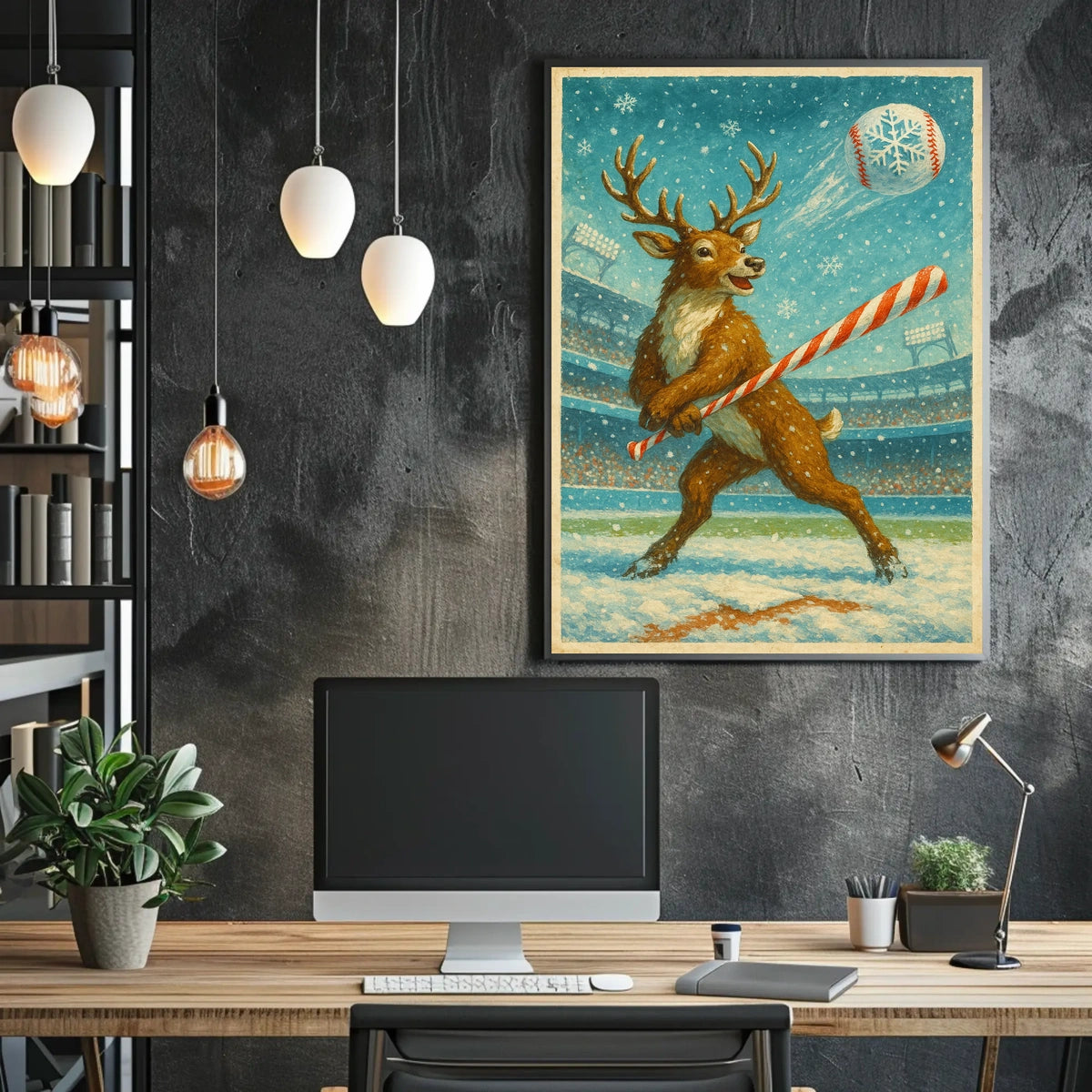 Winter Wonderland Baseball Poster