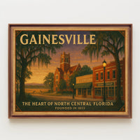 Gainesville Heritage Wall Art Print Decor