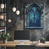 Gothic Window Elegance Poster