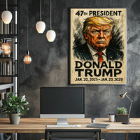 47th Presidential Caricature Art: Historical or Presidential Poster