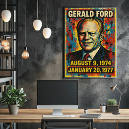 Gerald Ford Presidential Tenure Poster