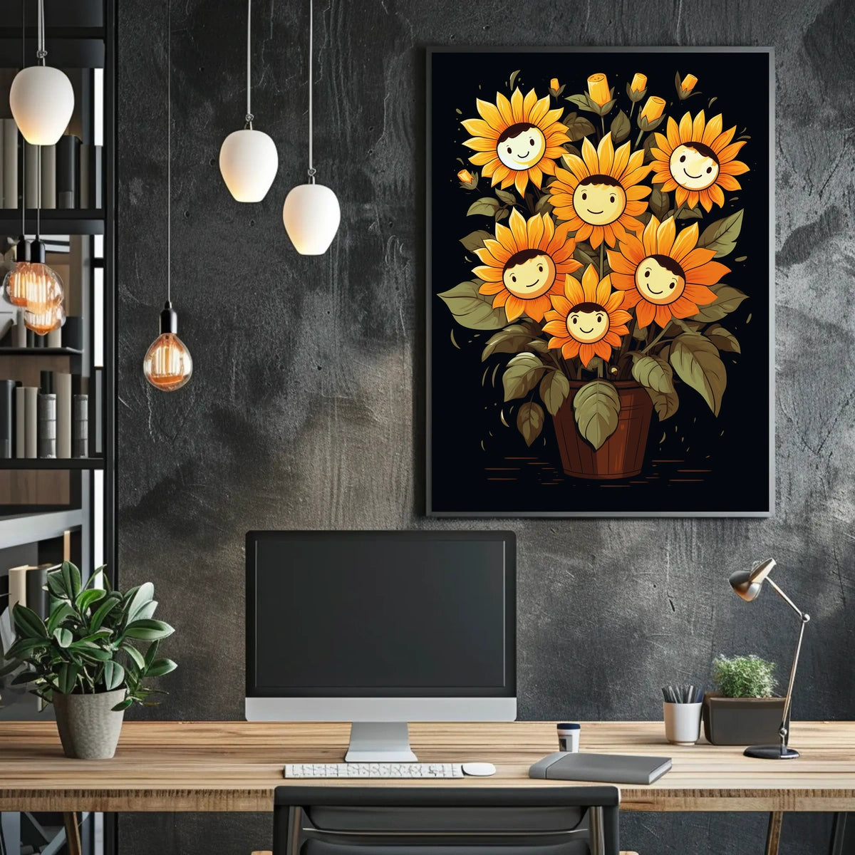 Sunflower Smiles Poster