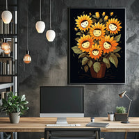 Sunflower Smiles Poster