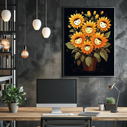 Sunflower Smiles Poster