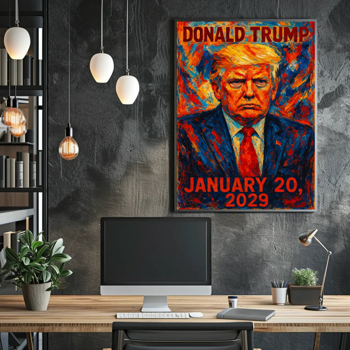 Donald Trump 47th President of the United States Glitch Hop Art Poster