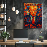 Donald Trump 47th President of the United States Glitch Hop Art Poster