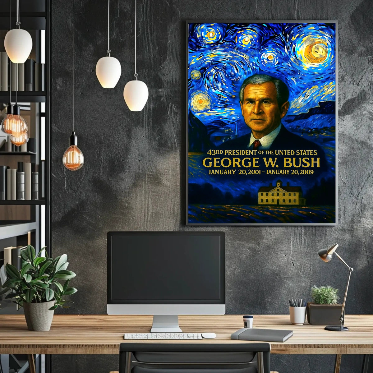 George W. Bush 43rd President of the United States Presidential Masterpiece Series Poster