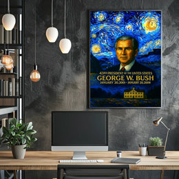 George W. Bush 43rd President of the United States Presidential Masterpiece Series Poster