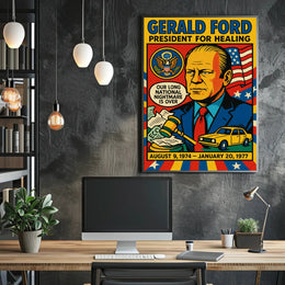 Gerald Ford President for Healing Poster PosterGoat