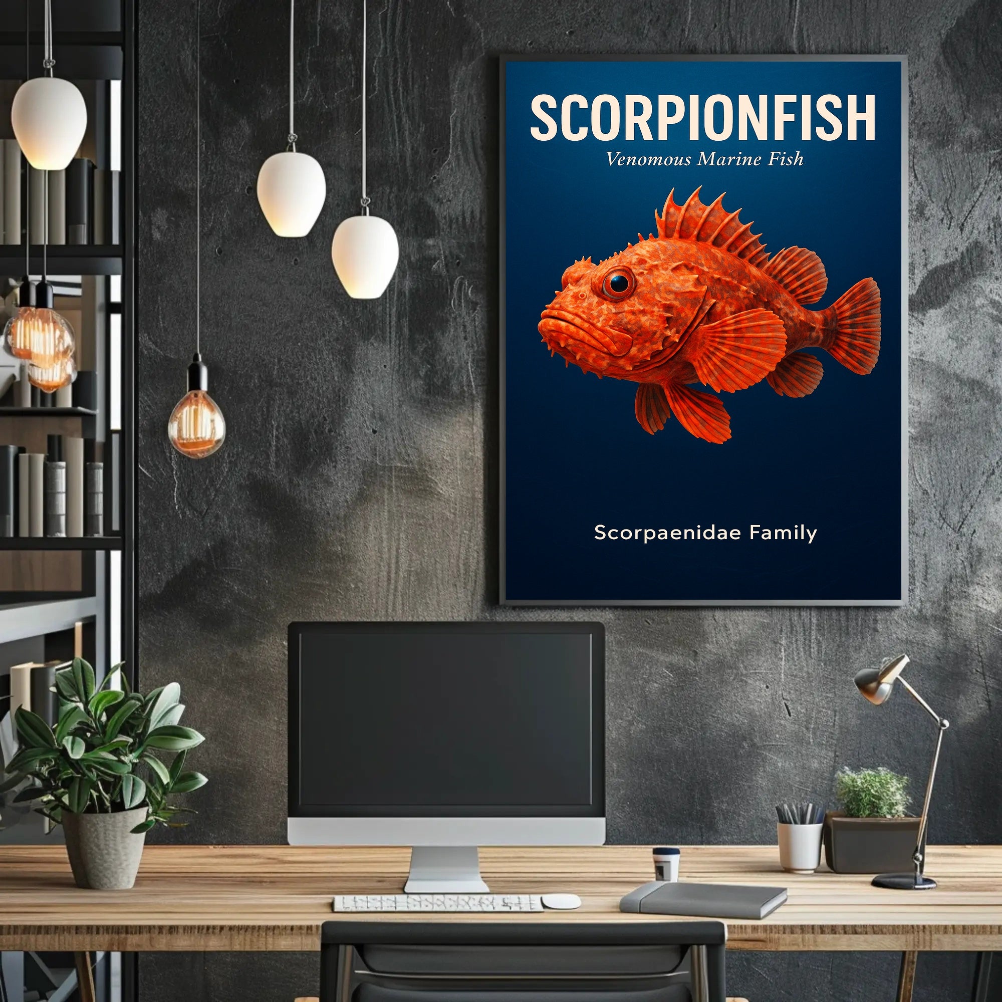 Scorpionfish Venomous Marine Fish Poster PosterGoat