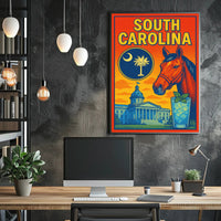South Carolina A Vibrant Tribute Poster PosterGoat