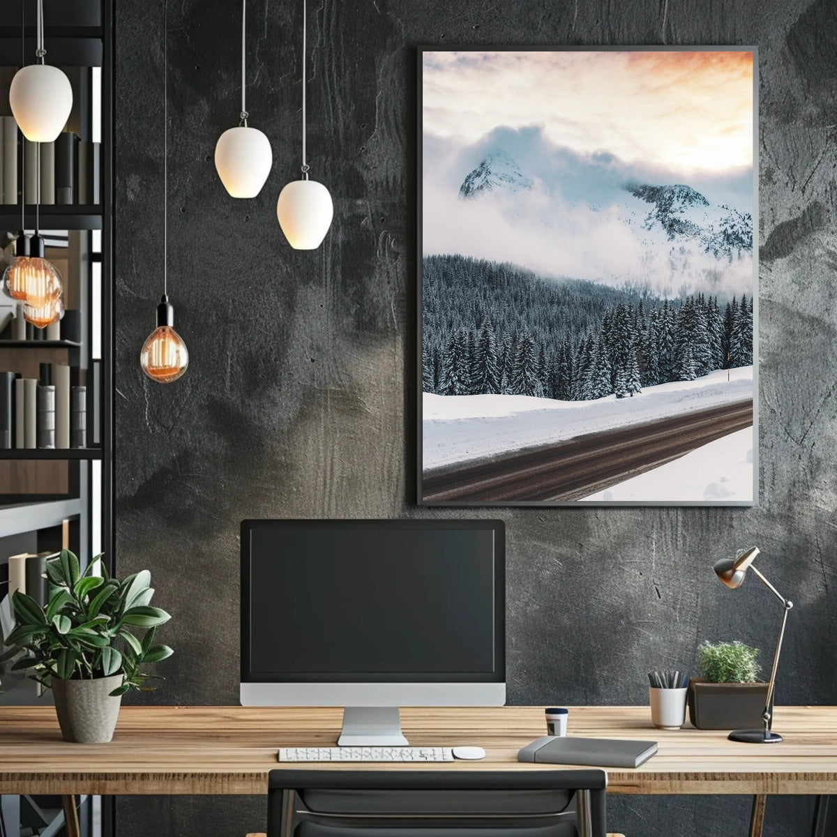 Winter Wonderland Serenity: National Park Poster