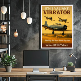 Vultee BT-13 Valiant Shaking the Skies Poster