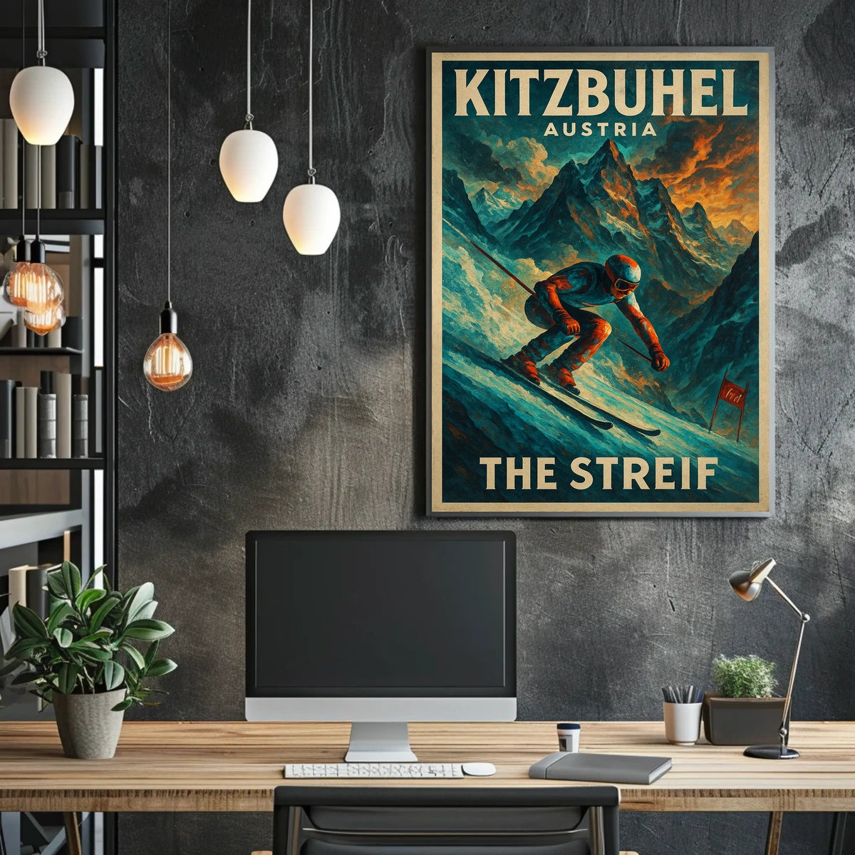 Kitzbühel, Austria The Streif Poster