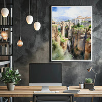 Bridge Over a Gorge Poster PosterGoat