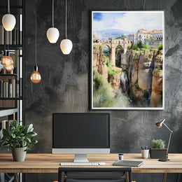 Bridge Over a Gorge Poster PosterGoat
