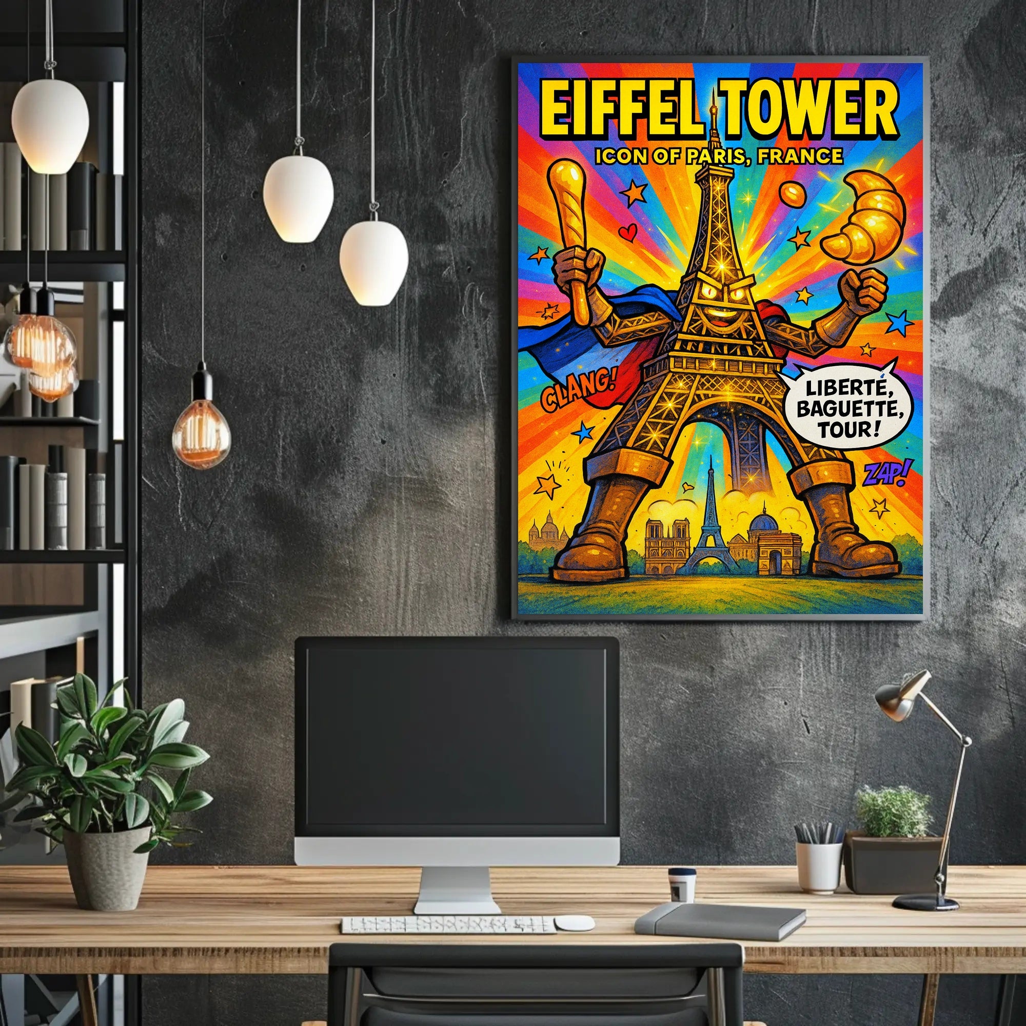 Eiffel Tower Iconic Paris Persona Poster