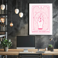 Wheel of Fortune Tarot Art Print - Abstract or Artistic Poster PosterGoat