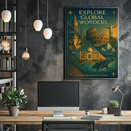 Explore Global Wonders Poster