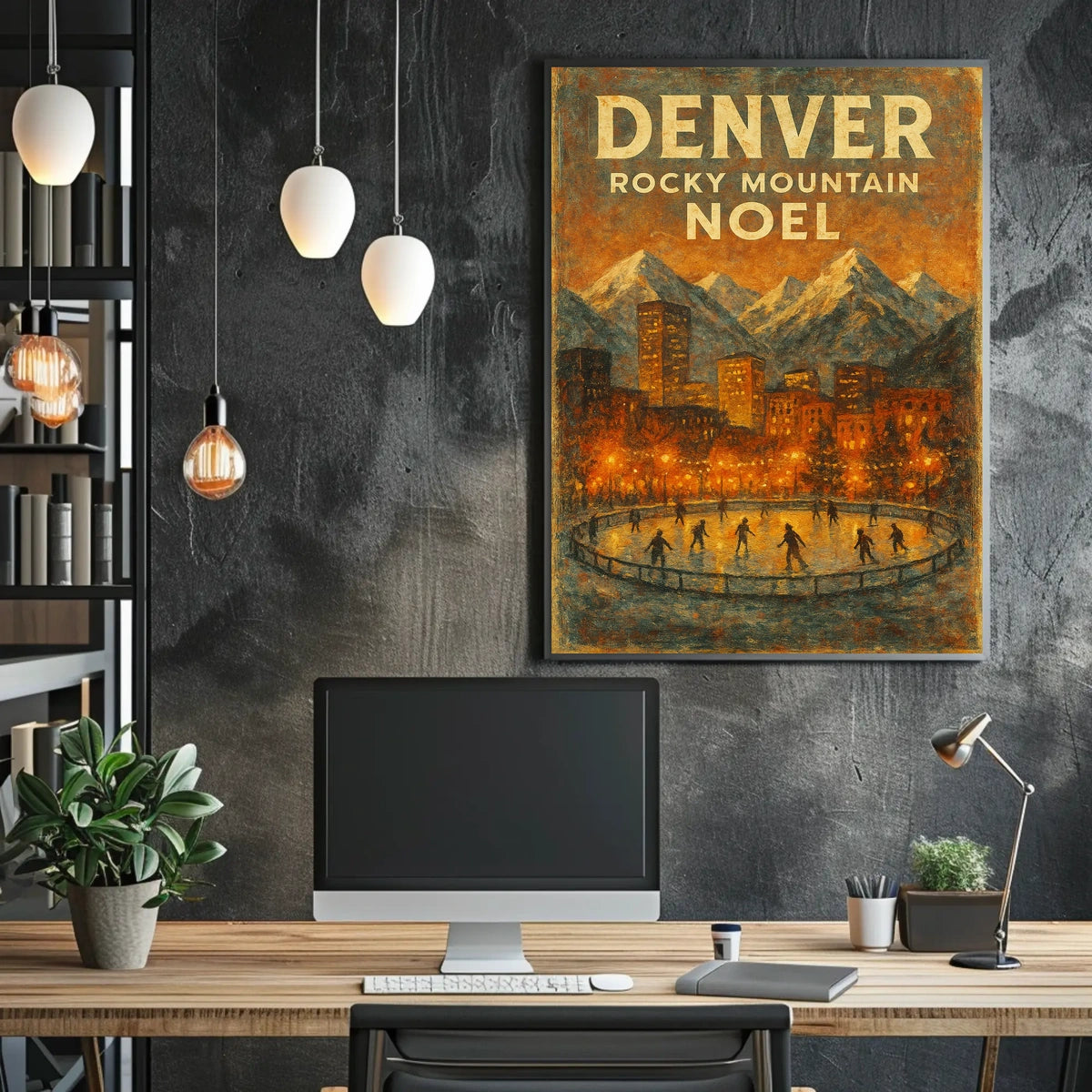 Denver Rocky Mountain Noel Poster