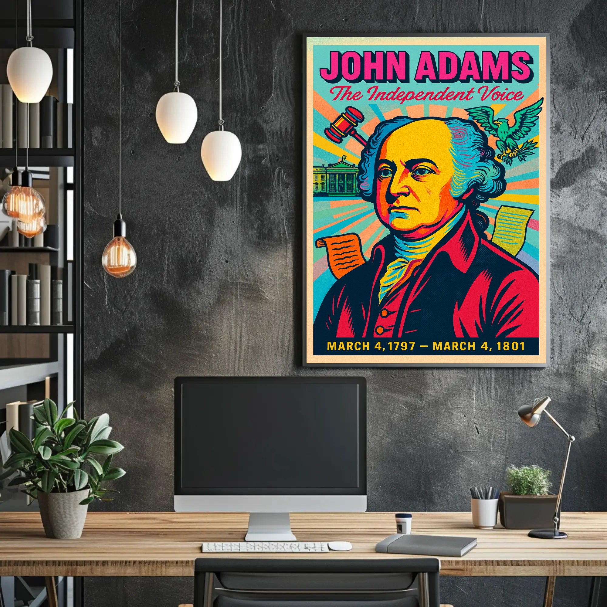 John Adams The Independent Voice Poster PosterGoat