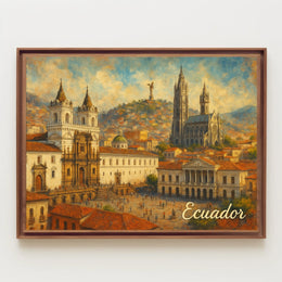 Ecuador A Vibrant Cityscape Poster