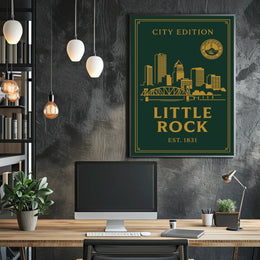 Little Rock City Edition Poster PosterGoat