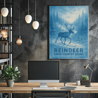 Reindeer Cross-Country Skiing Poster