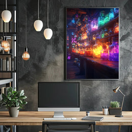 Magical Potion Laboratory with Fantastical Mystical Charm Fantasy Poster