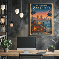 Discover San Diego Poster