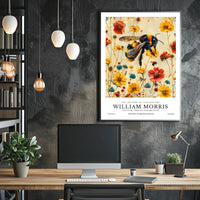 William Morris Vintage Bee Botanical Artistic Poster
