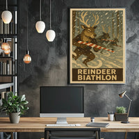 Reindeer Biathlon Poster