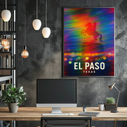 El Paso Texas Scenic Travel Photography Poster