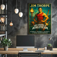 Jim Thorpe The Legend of Athleticism Poster PosterGoat