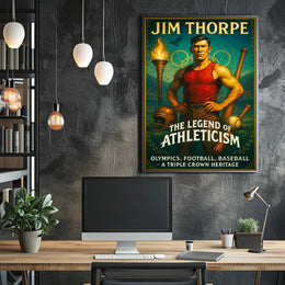 Jim Thorpe The Legend of Athleticism Poster PosterGoat