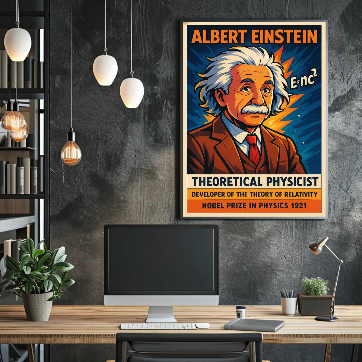 Albert Einstein Theoretical Physicist Poster