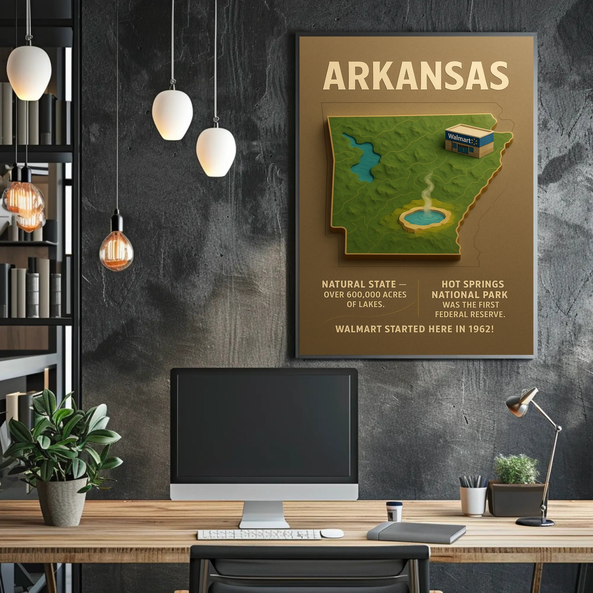 Arkansas The Natural State Poster
