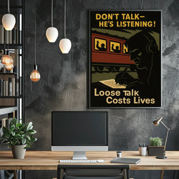 Loose Talk Costs Lives Poster