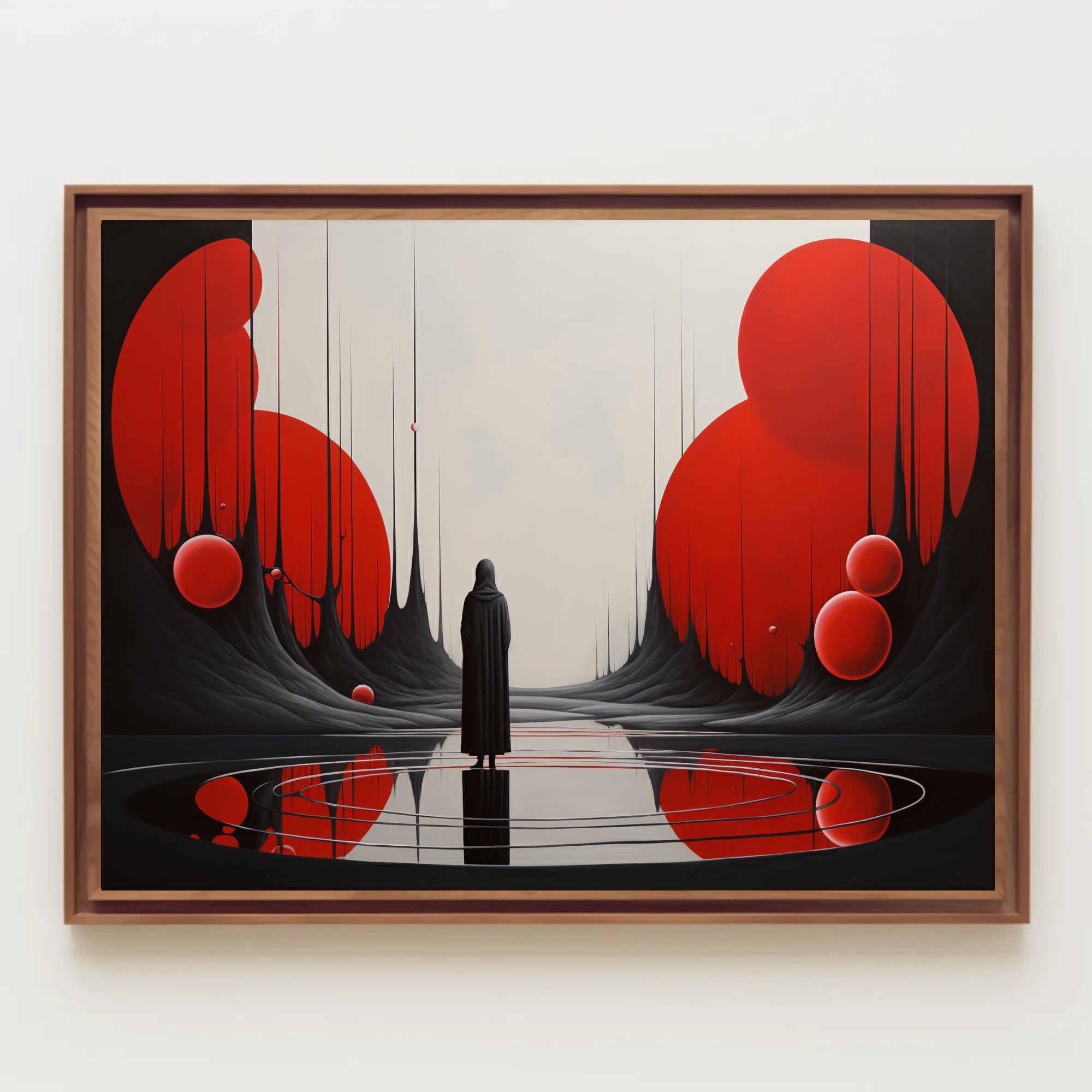 Enigma and Solitude Abstract Artistic Poster