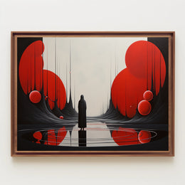 Enigma and Solitude Abstract Artistic Poster