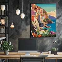 Cinque Terre Coastal Charm Travel Poster