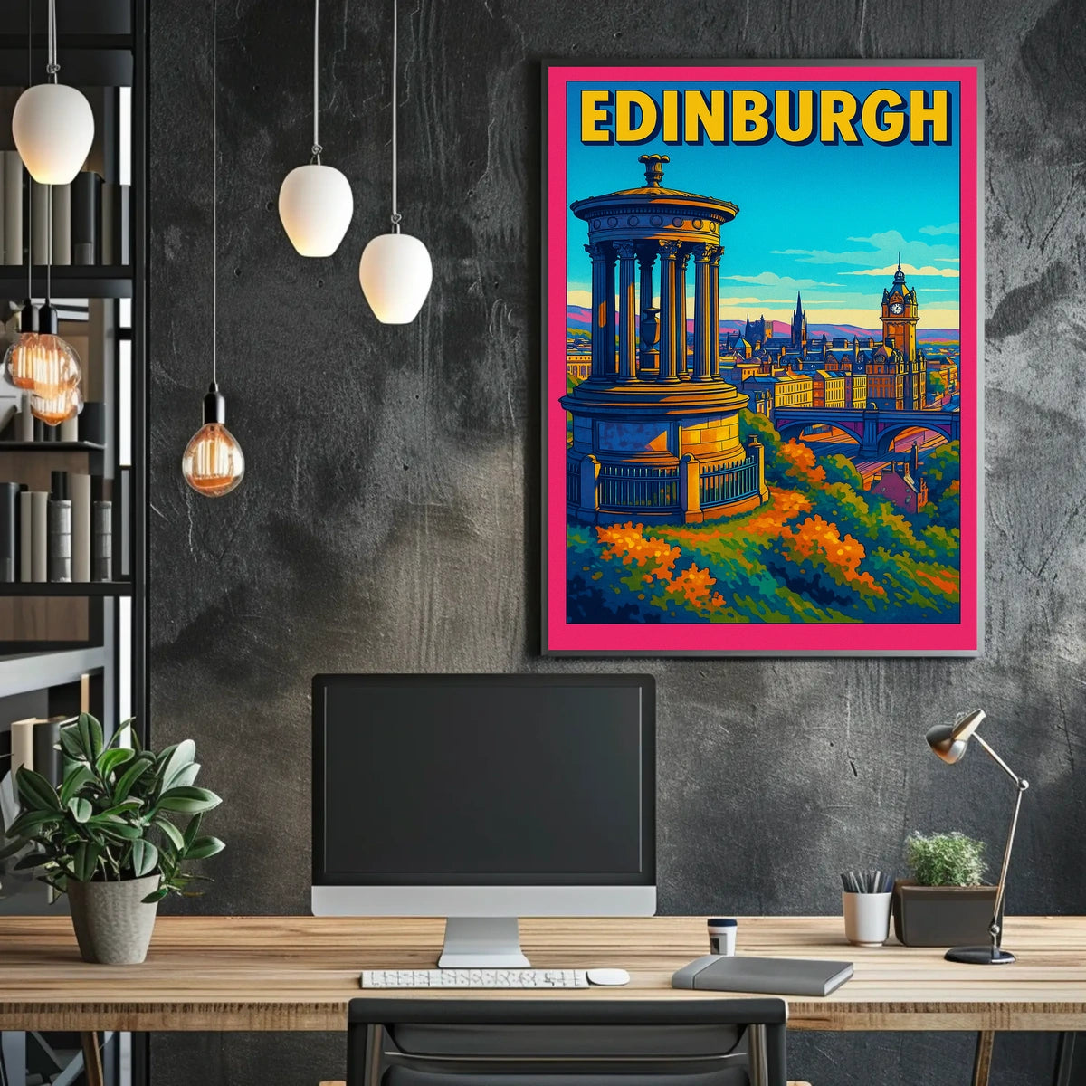 Edinburgh Cityscape Poster