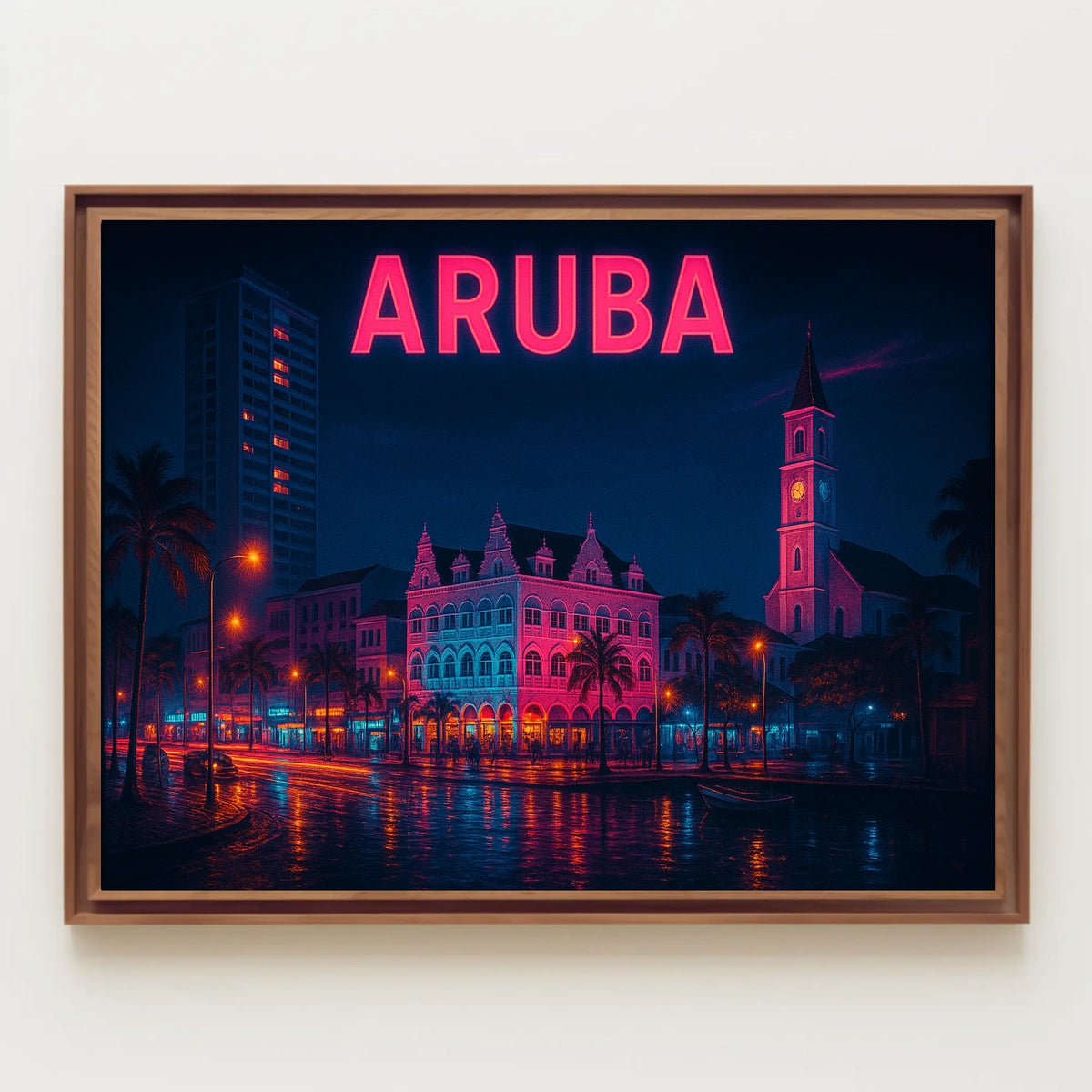 Aruba Nightscape Poster