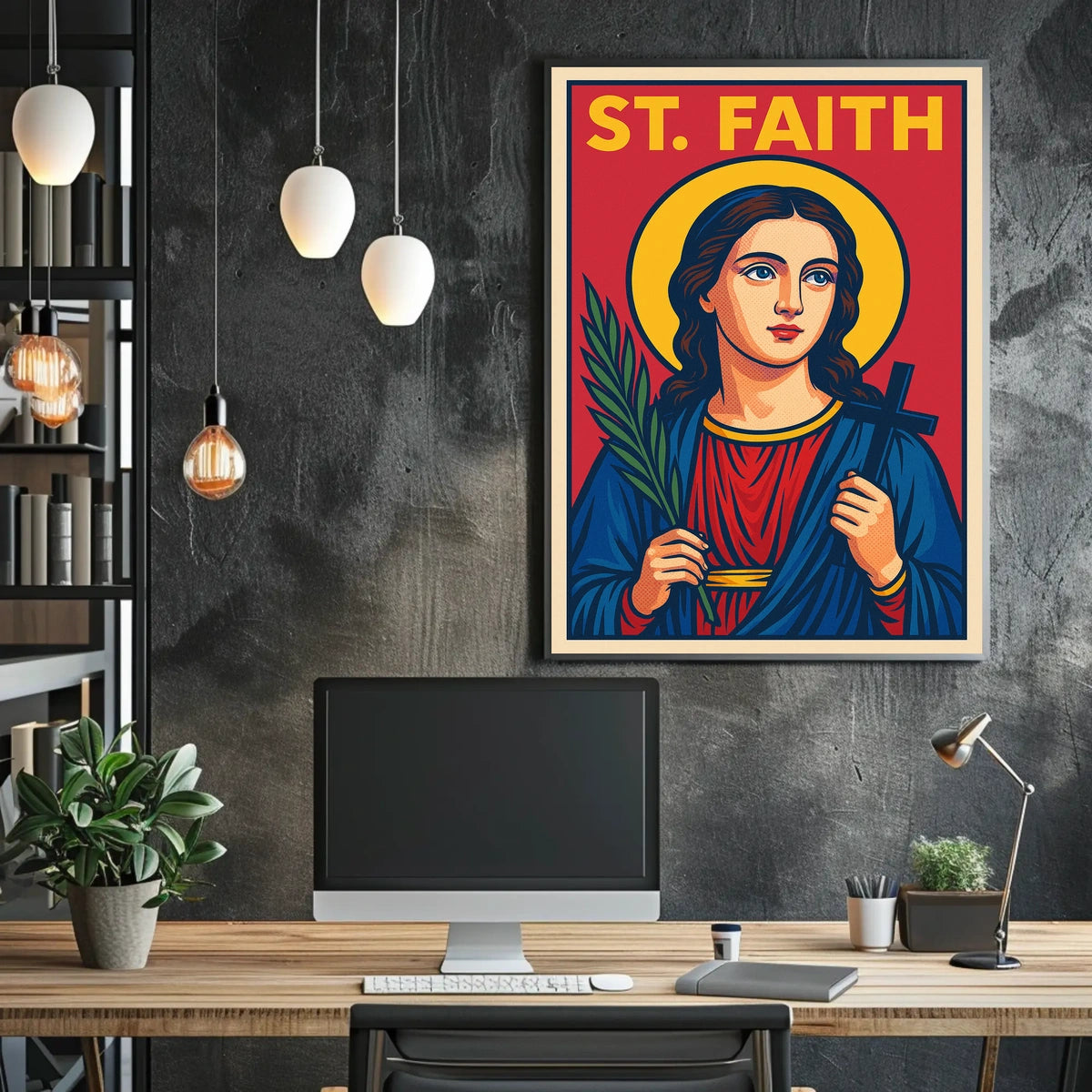 St. Faith Iconography Poster