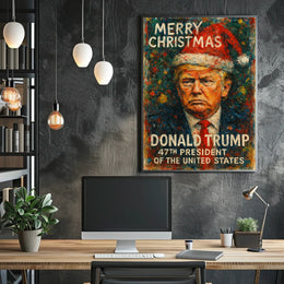 Donald Trump Merry Christmas Presidential Poster
