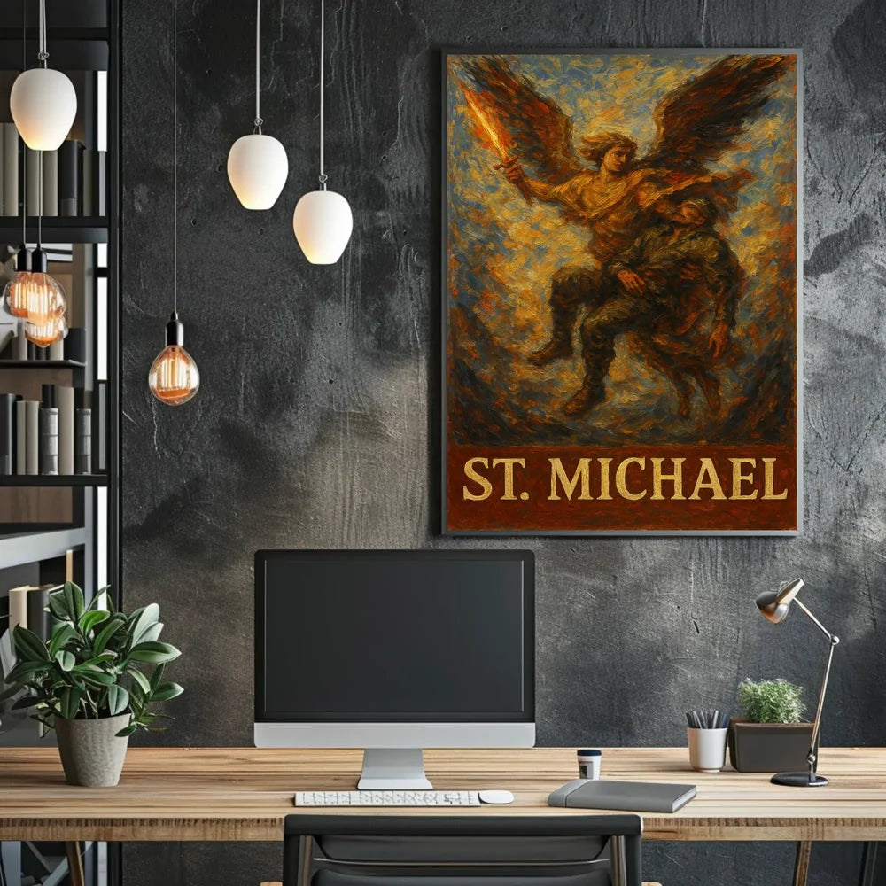 Saint Michael Archangel Spiritual Warrior Poster