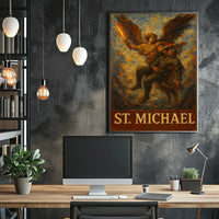 Saint Michael Archangel Spiritual Warrior Poster