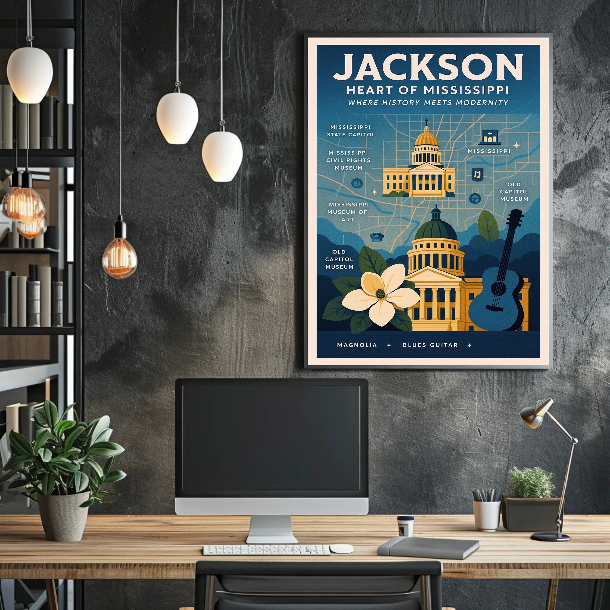 Jackson - Heart of Mississippi Poster